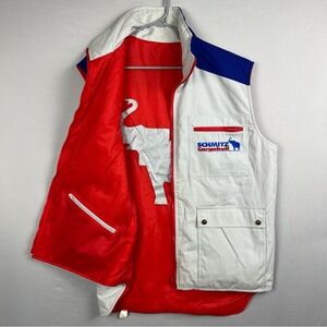 Vtg Schmitz Cargobull Vest Men’s Large Reversible Pockets Vehicle Manufacturing